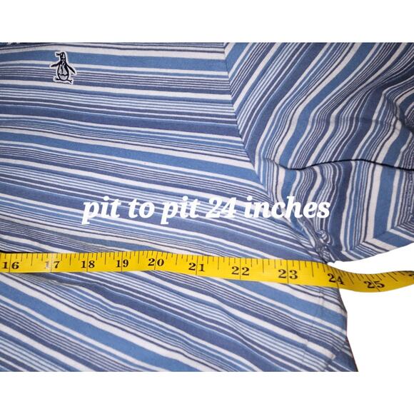 Original Penguin by Munsing Wear Men's striped T-Shirt 100% Cotton 3XL 3TG 3EG - Picture 6 of 7